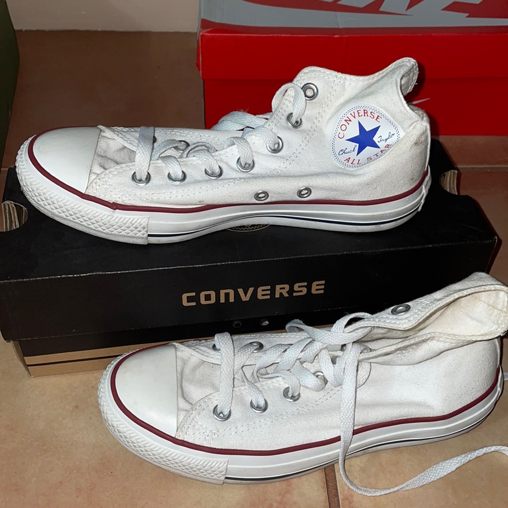 White High Top Converse